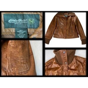 Eddie Bauer Brown Leather Jacket
